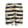 thumbnail image 3 of Picia Gold Flamingo Pajama Shorts for Men, Men's Pajama Bottoms, Sleepwear,Short Pajama Pants-3X-Large, 3 of 9