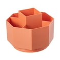 thumbnail image 2 of Ctnporpo Pen Holder Large Capacity Desktop Office Student Dormitory Desktop Cosmetics Storage Box Brush Holder Pen Box Over The Sink Dish Rack Orange, 2 of 9