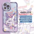 thumbnail image 3 of Case for iPhone 7 8 SE 11 Pro 13 Mini 15 Pro 14 Pro Max 12 XS Max XR Cute Kuromi Cinnamoroll Transparent Soft Cover Coque TPU, 3 of 5