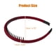 thumbnail image 4 of 4 Uds. Diademas con peine de dientes para mujer, bandas para la cabeza antideslizantes, diadema para el pelo para mujer, rojo vino, negro, rosa, azul marino, 4 of 7