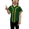 thumbnail image 1 of Lappel Kids Baseball Button Down Jersey League Sports Team Uniforms Size 12 Month to 10 Years Short Sleeve Athletic Sports Tee Shirts Made in USA, 1 of 4