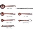 thumbnail image 3 of MISSUNNY Copper Measuring Cups and Spoons Set, 11 Pieces, Copper, Stainless Steel with Copper Paint, Measuring Set, Home & Kitchen, 3 of 4