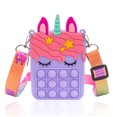 thumbnail image 1 of Monedero pop de unicornio para niñas, monedero pop para liberar estrés, recuerdos de fiesta de cumpleaños de Pascua, 1 of 5