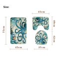 thumbnail image 3 of Bath Rugs Sea Style Turtle Octopus Printing Rug Flannel Whale Seahorse Pattern Rug Carpet Bathroom Non-Slip Mat Home Decor  Bathroom Bath Shower Bedroom Mat Toilet Floor Door Mat, 3 of 6