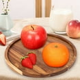 thumbnail image 3 of Round Charcuterie Board, Round Wood Tray, Premium Wooden Serving Platter, Appetizer Charcuterie Board, Tray Organizer for Kitchen Table Centerpiece, 1 Pcs, 7.87 Inches, 3 of 8