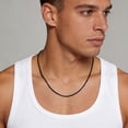 thumbnail image 2 of ChainsProMax 2mm Men Necklace Box Chain 14K Gold Plated Stainless Steel Chain Necklace Gift for Dad Father Son, 2 of 7