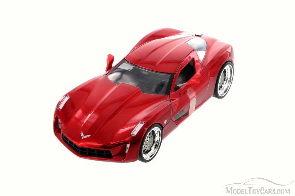 2009 Chevy Corvette Stingray Concept, Red - JADA 97467 - 1/24 Scale Diecast  Model Toy Car