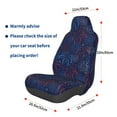 thumbnail image 2 of Picia Blue Firework Print Waterproof Sweating Car Seat Cover for Post Gym Workout, Running, Beach and Hiking, Universal Fit Anti-Slip Bucket Seat Protector, 2 of 5