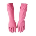 thumbnail image 2 of Decoration Waterproof Extra Long Kitchen Dish Washing Cleaning Household Gloves, 2 of 6