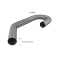 thumbnail image 2 of Mishimoto MMICP-SS-3U 3" U-J Bend Universal Stainless Steel Exhaust Piping, 2 of 3