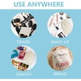thumbnail image 5 of Paquete de 5 bolsas reutilizables para productos agrícolas de 10" x 12", bolsas de muselina con cordones para compras y almacenamiento, bolsas de algodón 100% natural, lavables, biodegradables, aptas, 5 of 5