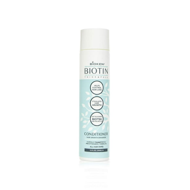 Bioken Thick & Full Hair Growth Enhancer Biotin Conditioner - All Hair Types, Helps Control Hair Loss, Stimulates Hair Growth & DHT Blocker… ( oz) Ounce Bioken Thick & Full Hair Growth Enhancer Biotin Conditioner - All Hair Types, Helps Control Hair Loss, Stimulates Hair Growth & DHT Blocker… ( oz) Ounce