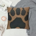 thumbnail image 2 of Square Throw Pillow Covers Dog Animal on Brown Background Pillow Cases Decorative for Home Bedroom Sofa Pillowcases Standard Size Inch, 2 of 5
