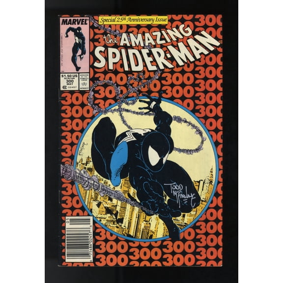Collectible Amazing Spider-Man #300 VF 8.0 Signed by McFarlane! Newsstand Variant Comic Book