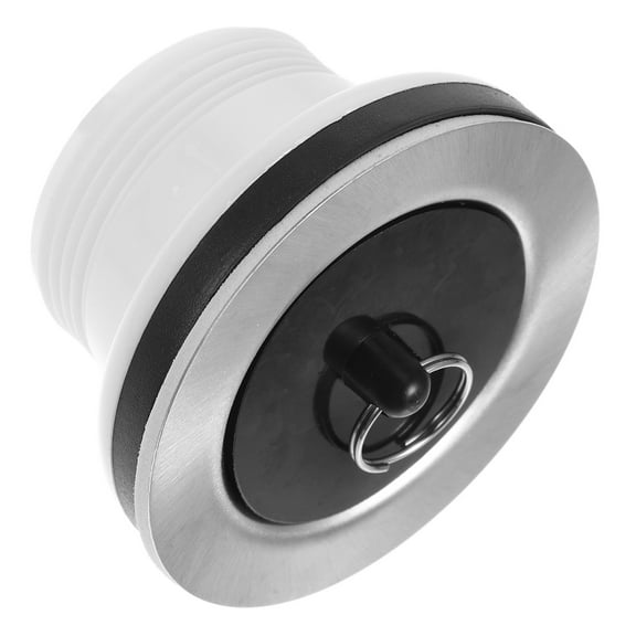 OATIPHO White Kitchen Sink Drain Kit with Strainer and Plug for Laundry Tub and Bathroom