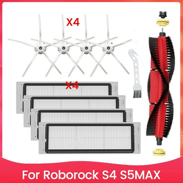 Piezas de Repuesto para el Filtro HEPA del Cepillo Lateral Principal del Robot Aspirador para para S4 S5MAX