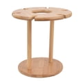 thumbnail image 3 of Soporte de madera para almacenamiento de vino, soporte de bambú para copas de vino, soporte de bambú para copas de vino, soporte de madera para botellas de vino, aspecto llamativo Jadeshay A, 3 of 8