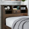 Better Homes & Gardens Leighton Twin Bookcase Headboard, Rustic Cherry