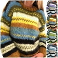 thumbnail image 2 of Zhanying Oversized Christmas Sweaters for Women Classic Fit Red Festive Pullover Plus Size Festive Holiday Pullover Sweater, 2 of 7