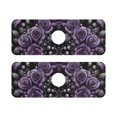 thumbnail image 7 of Yayeee Faucet Mat for Kitchen Sink 14.7" Diatomite Long Splash Guard Pad, Purple Roses, 2 Pack, 7 of 7