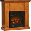 Tuscon Petite Electric Fireplace, Glazed Pine