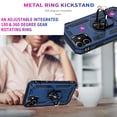 thumbnail image 2 of iPhone 12 Pro Case, STARSHOP Drop Protection Ring Kickstand Cover- Ink Blue, 2 of 6