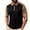 Black, variant on Golf Shirts for Men Color Blocked Workwear Lapel Neck Quarter Zip Pullover Mens Business Casual Shirts