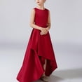 thumbnail image 2 of EnJoCho Girls Flared A-Line Dress Sleeveless Solid Color Casual Par𝗍y Dress for Kids Twirl Long Dress Age 4-12 Years Tight Fitting Stretc𝗁y Daily Wear, 2 of 6