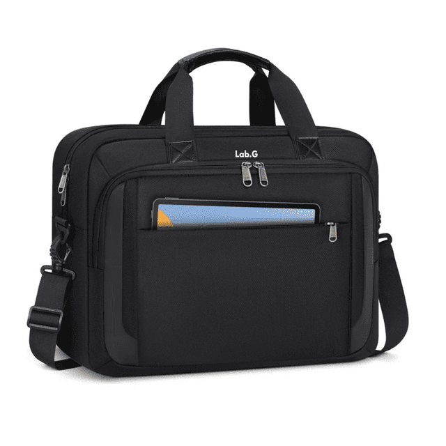 Maletín Para Laptop De 15.6 Pulgadas Impermeable De Hombre Lab.G, negro