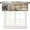 Tan, variant on Navy Blue Window Valances, Abstract Art Valances for Windows Treatment Decor, Farmhouse Rod Pocket Decorative Curtain Valance for Bathroom Bedroom Living Room, 54 X 18 in Blue, 1 Panel