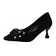 thumbnail image 1 of Zapatos de mujer 2023 primavera nueva moda Sexy Casual elegante viento puntiagudo tacones de aguja arco decorativo tacones altos Mujer Shoes36 Gao Jinjia LED, 1 of 2