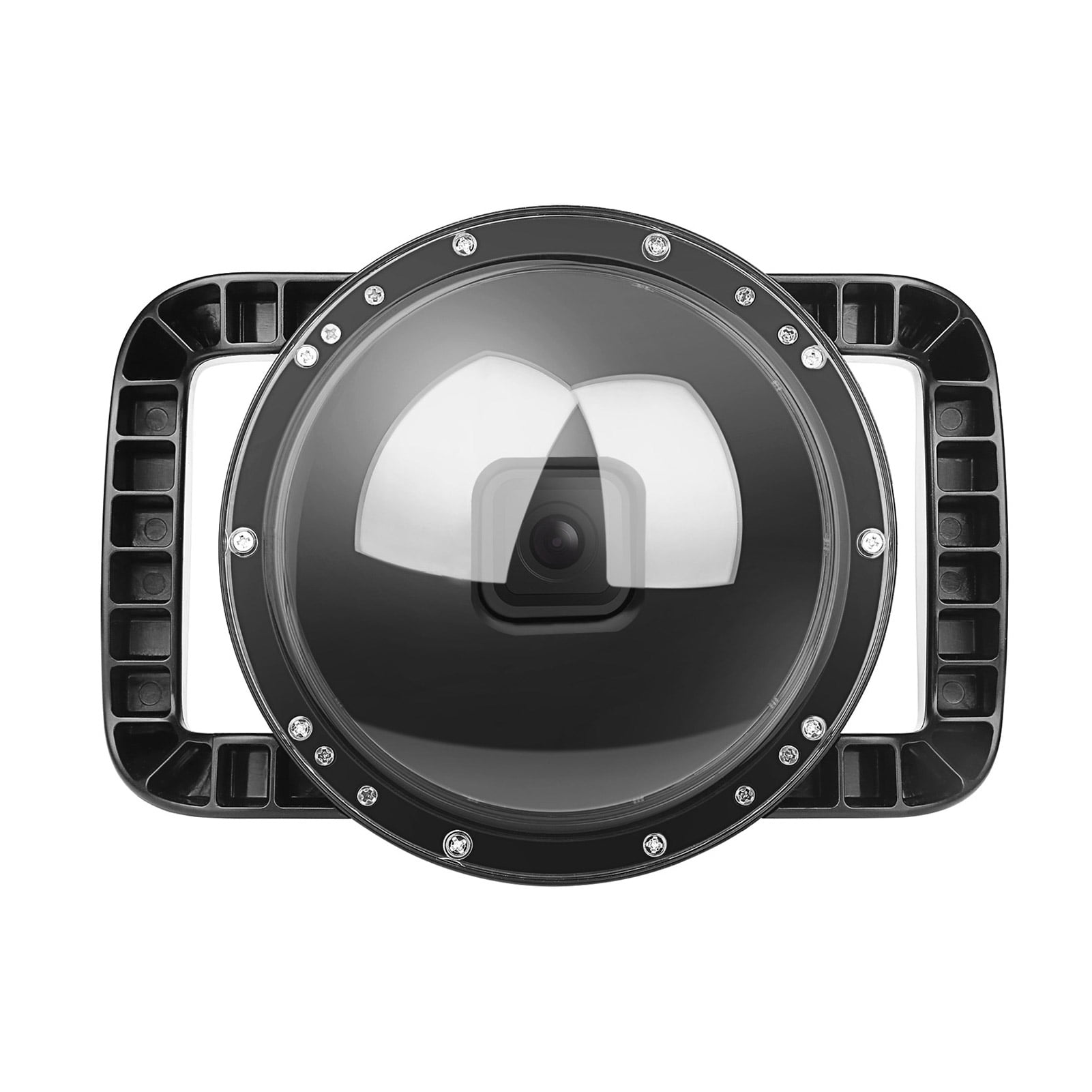 SHOOT XTGP548 Underwater Dome Dual Handheld Tray Dome Port Housing Case Waterproof Diving Protective Case Underwater 45m/147ft Only Compatible with GoPro Hero 8 Action Camera