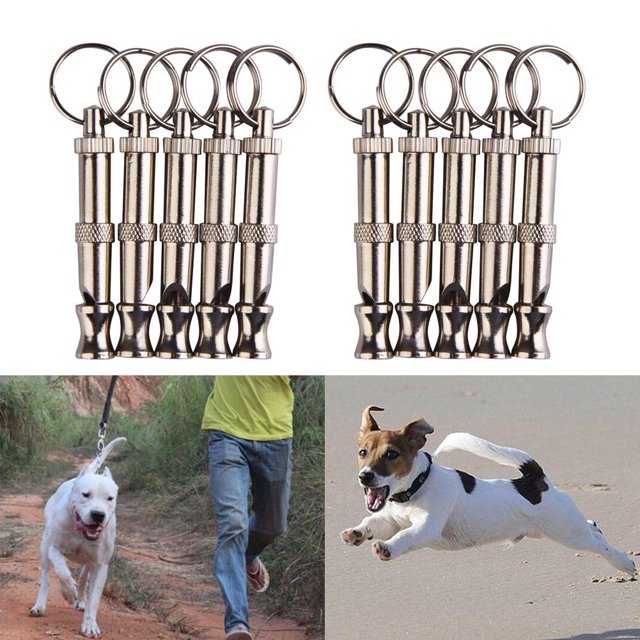 Llavero Con Sonido De Silbato Para Perros Con Flauta Ultrasónica Ajustable Para Entrenamiento De Mascotas