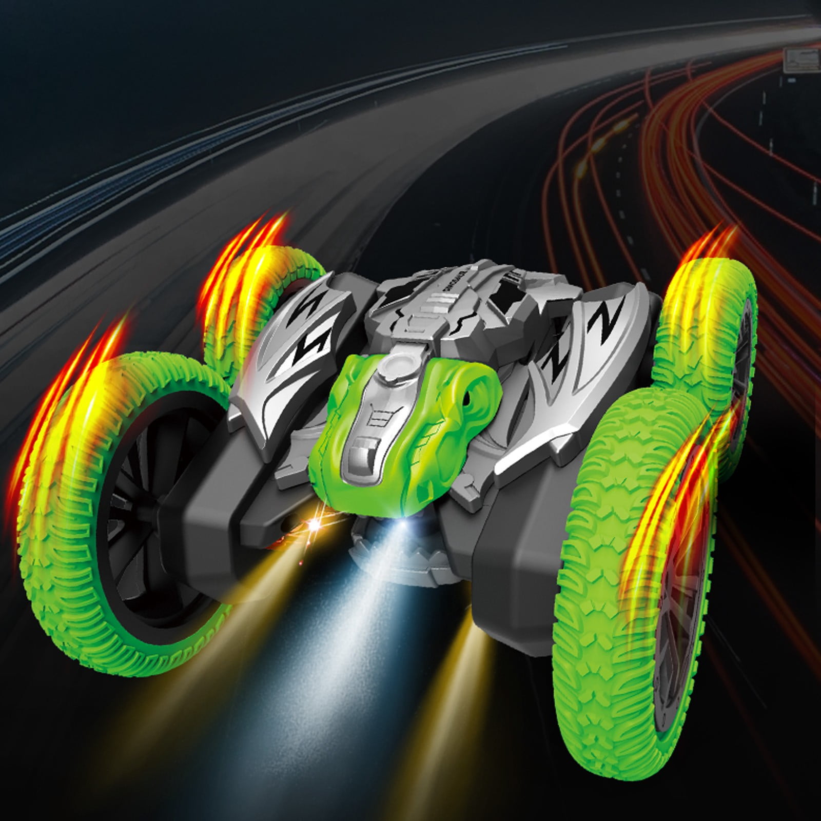 Toys 50% Off Clearance! Lksixu 2.4G Remote Control Spray Stunt Car Toys 360 Stunt Rotation Water Sprayer Light Music Dance Double Side Roll Car Rc Car Gifts for Christmas Birthday
