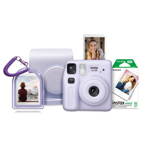 instax mini SE Instant Camera Bundle - Purple