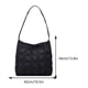 thumbnail image 4 of Bolso Hobo Plumón para Mujer Bolso Mano Informal Bolso para Otoño E Invierno (negro), 4 of 9