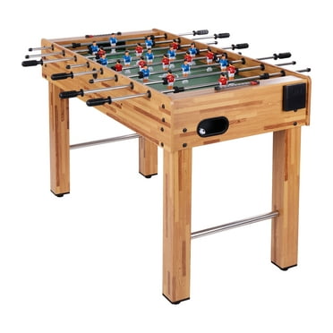 Elevon 48 inch Wooden Foosball Table, with 2 Balls and 2 Cup Holders, Score Keepers, Indoor Game Room, Arcade Competition Sized Football Table for Families Party Recreation