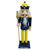 West Virginia Mountaineers 12" Wooden Nutcracker Statue