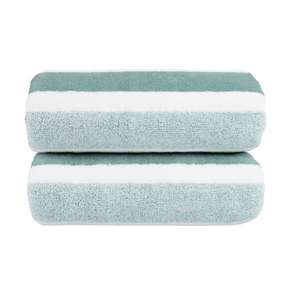 2-Pieces Bath Towel Set For Bathroom, High Density Plush Fleece Ultra Absorbent, 30"x60"