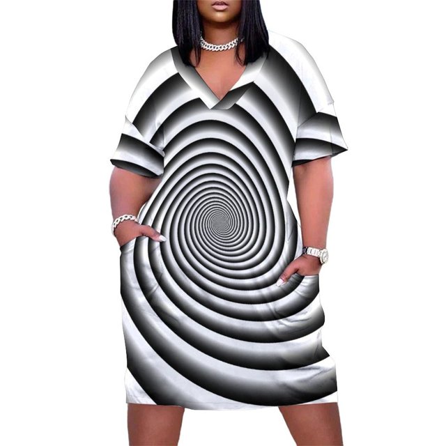 Vestido monocromático holgado con bolsillos para mujer vestido de graduación elegante y bonito Verano