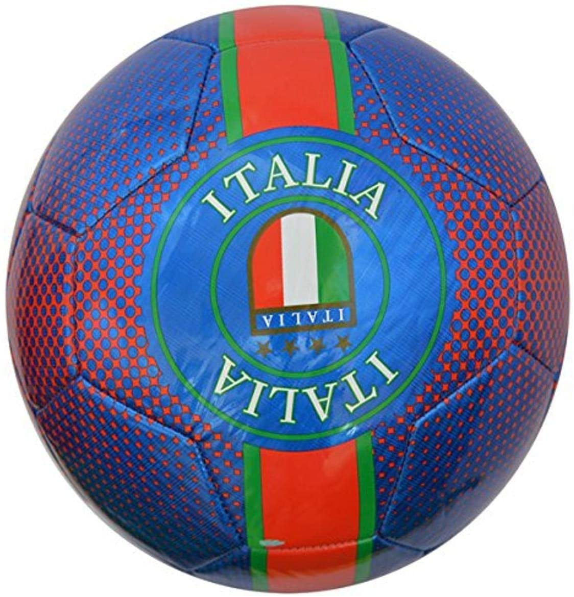 Italia Soccer Ball Durable Foot Ball Official Size 5 Blue/Green/Red