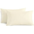 thumbnail image 2 of Parkdale Set of 2 Ultra Soft Microfiber Zippered Pillow Cases (Queen, Beige), 2 of 7