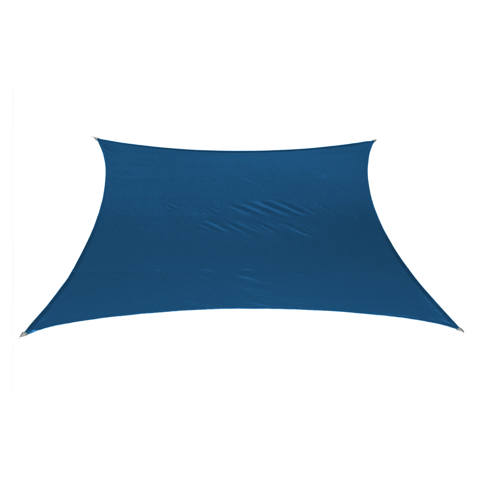 Coolaroo Coolhaven Outdoor Sun Shade Sail With Hardware Kit 95% UV Block Protection for Garden, Patio, Backyard, 12' Square, Sapphire