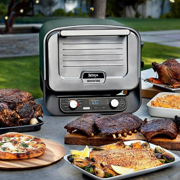 Ninja Woodfire 8-in-1 Outdoor Smoker Pizza Oven with 5 Pizza