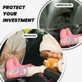 thumbnail image 4 of Naloa Sleeping Cat In Blanket 2Pcs Anti-Kick Back Seat Cover Kick Mat, Car Seat Protector with 3 Storage Pockets, 4 of 8
