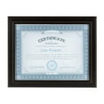 thumbnail image 2 of DesignOvation Kieva Solid Wood Document Frames, Distressed Black 8.5x11, Pack of 6, 2 of 7