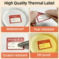 thumbnail image 3 of Phomemo Self-Adhesive Labels Paper for Phomemo M110 M220 Label Printer Waterproof Identification Tag Jewelry Tag Thermal Sticker Square 40x60mm, 3 of 6