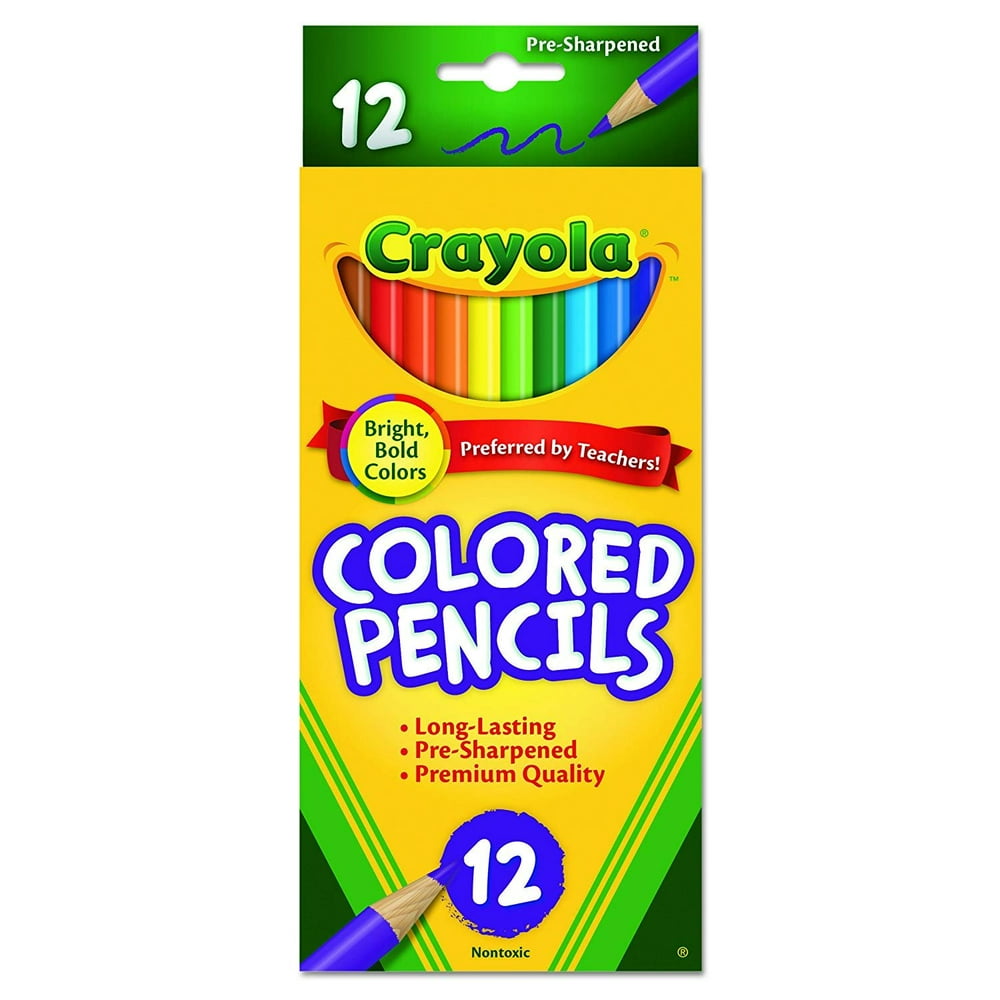 Crayola 684012 Colored Pencils, 12Count, Pack of 1, Assorted Colors