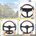 thumbnail image 6 of ZUXONGSY American Flag Golf Cart Steering Wheel Covers Universal Auto Accessories Sweat-Absorbent Car Interior Decor Glof Cart Steering Wheel Protection Cover Club Car 4th of July for Women Men, 6 of 7