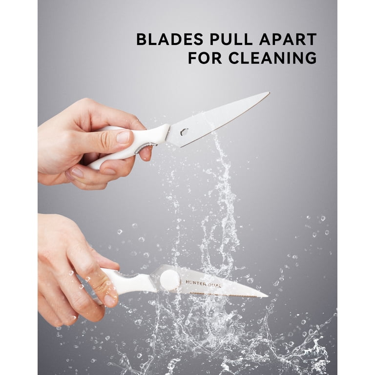 NULAS Heavy Duty Kitchen Scissors Come-Apart Design Cream photo 6